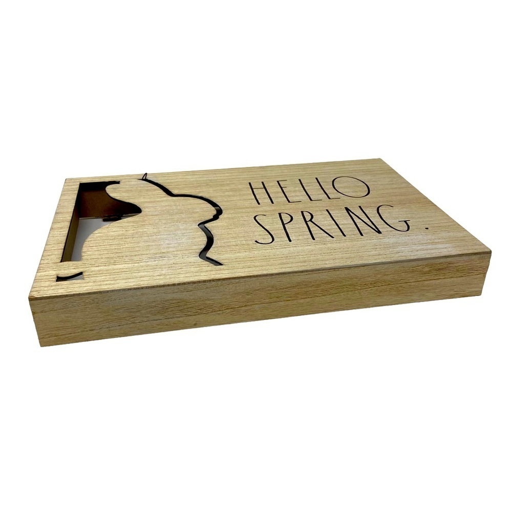 Hello Spring Carved Wall Art. - Picture 4 of 5